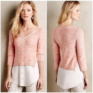 Moth Anthropologie Aselin Tunic Layered top